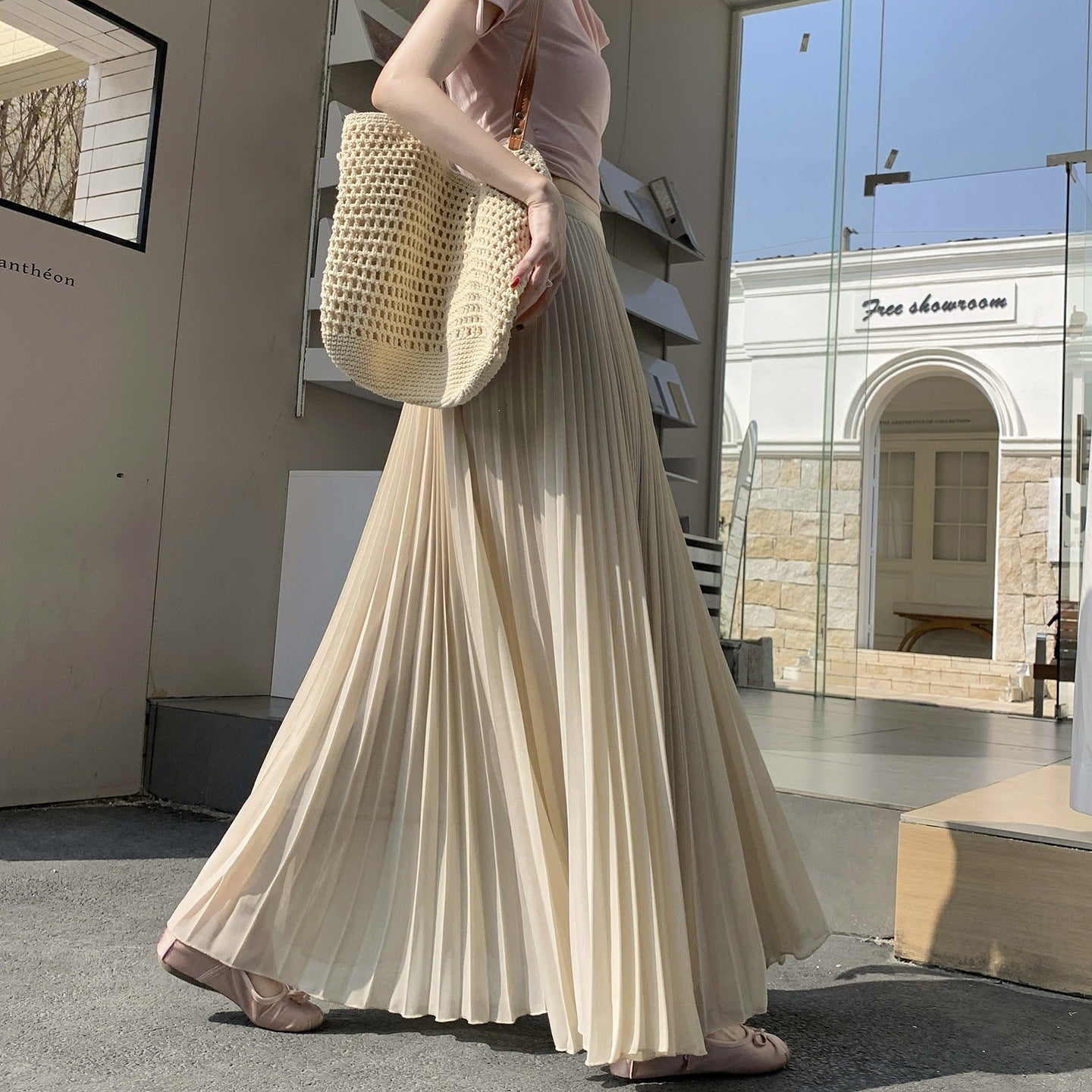 SpringSummer New Arrival Pleated Chiffon Skirt For Women