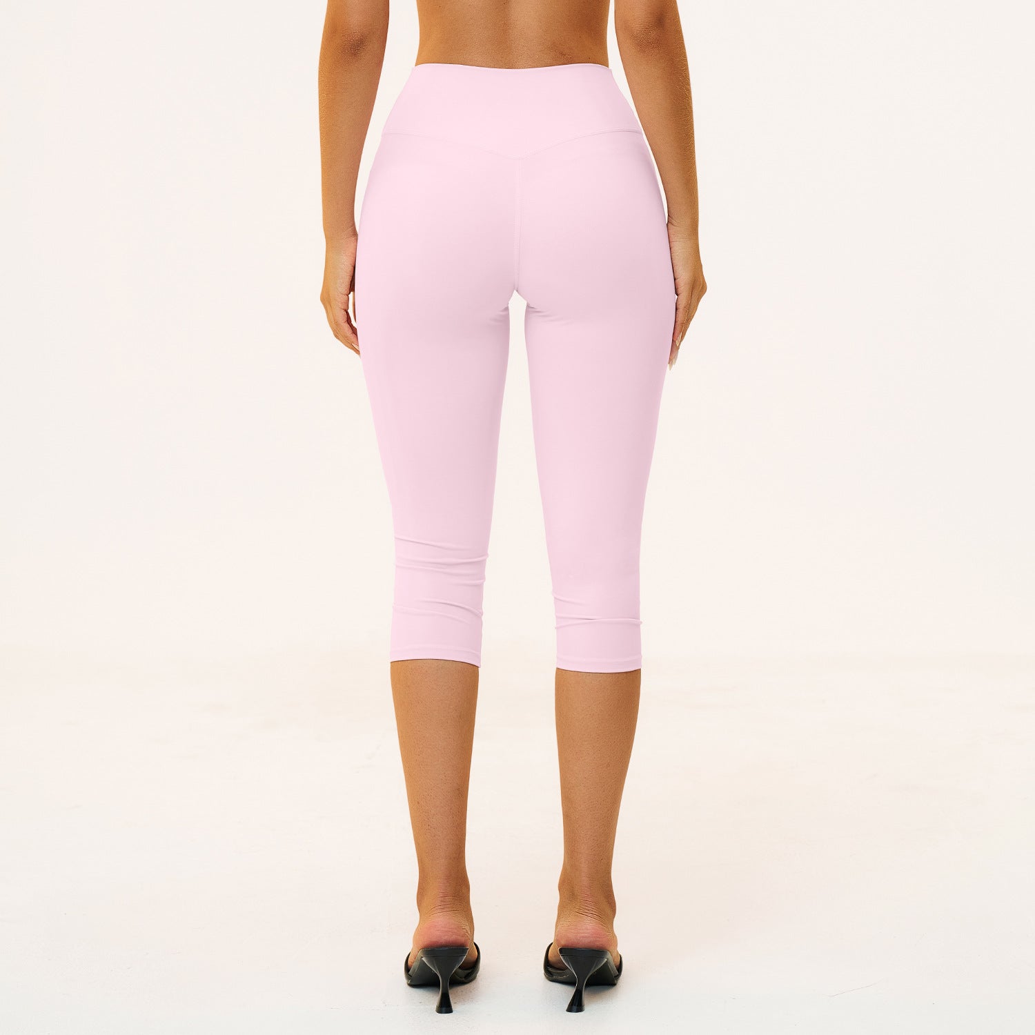 High-waisted Butt-lifting Form-fitting Slimming Workout Capris