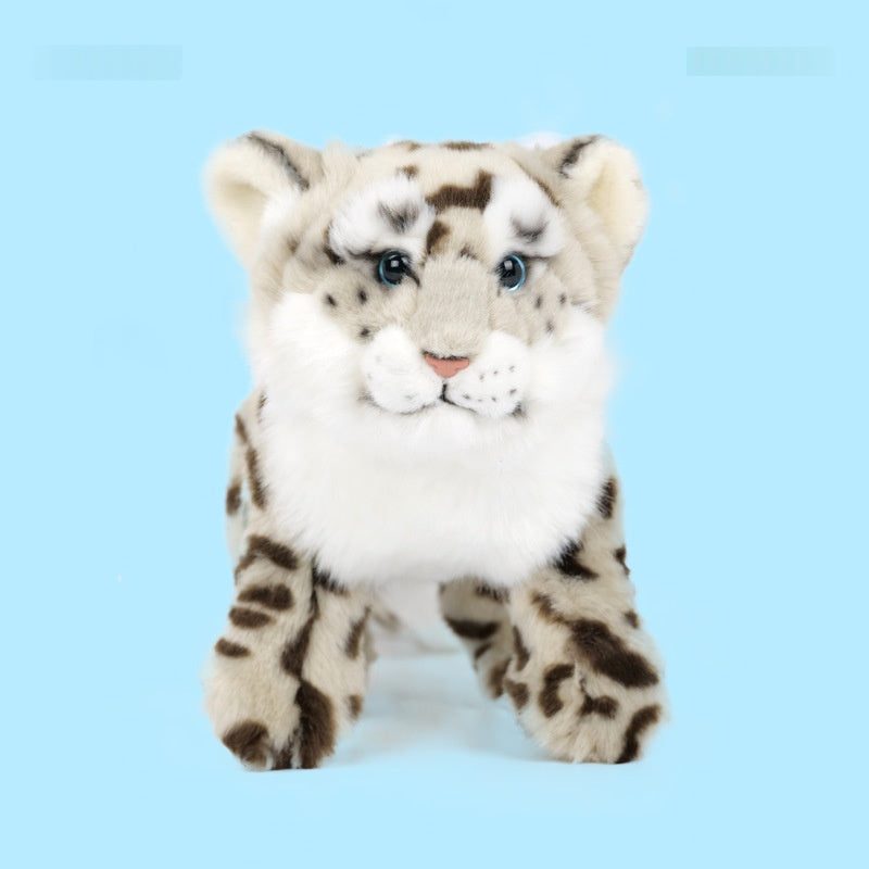 Cartoon Animal Doll Mascot  Creative Lifelike Snow Leopard