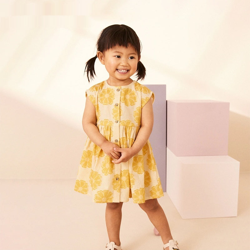 Girls Summer Outfit New Sleeveless Dress