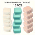 15-Piece Set High-Quality Mini Portable PU Leather Travel Jewelry Box  Large Capacity For Rings, Earrings, Pendants, Watches, Necklaces, And Lipstick  Fresh 3-Color Jewelry Organizer