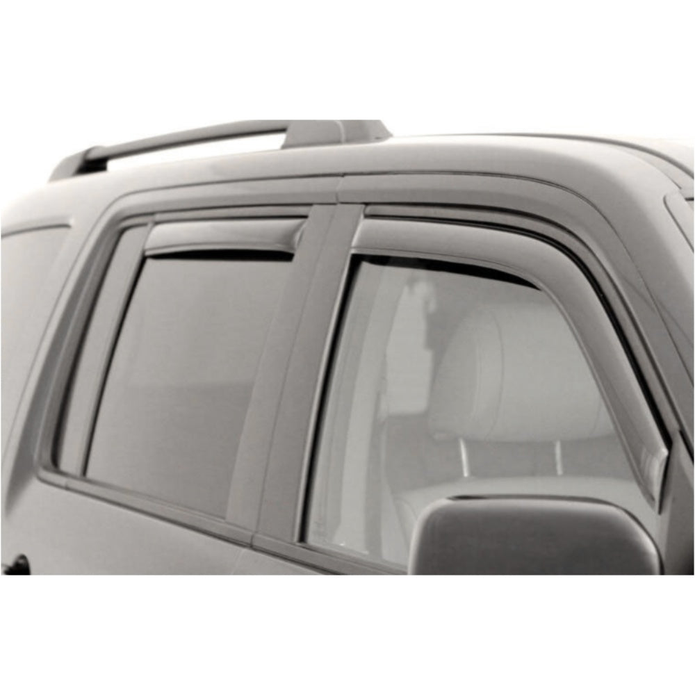 For Highlander 4pcs Smoke In Channel Window Visor Door Window Protection Trim