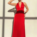 Bow-tie Slim-fit Casual Dress For Women