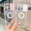 Slide Camera Protection Phone Case Color Bumper Ring Holder For Samsung S21 Plus S20 FE Ultra