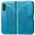 Big Butterfly Printed Wallet Case For Samsung Galaxy A Series A01 A02 A03