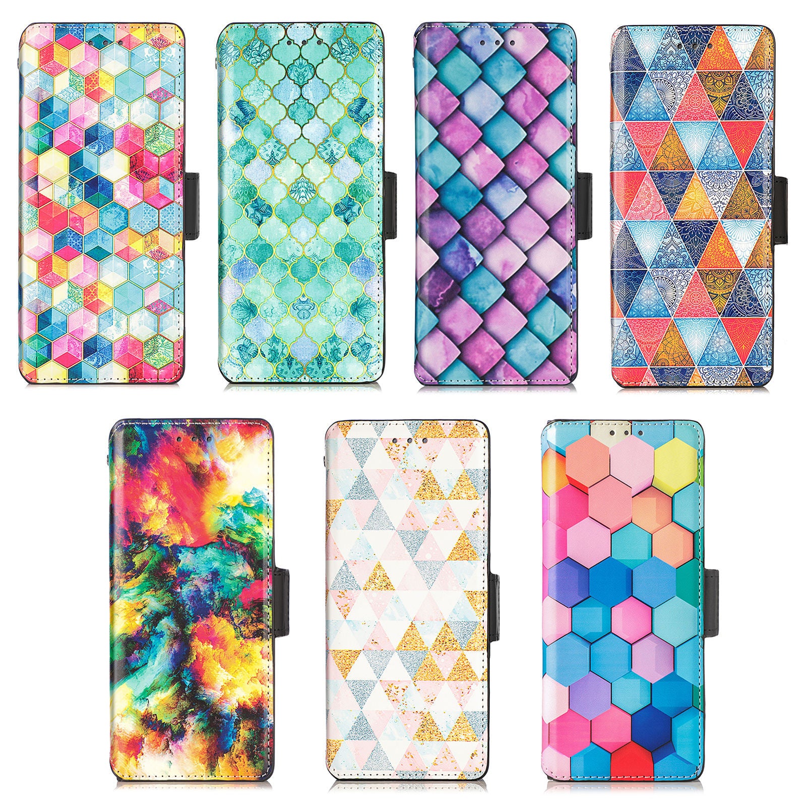 Magnetic PU Leather Flip Cover Case for Samsung Galaxy Z Fold 2/3 Wallet Case