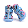 Pet Cotton Snowflake Shoes Dog Warm Snow Shoes