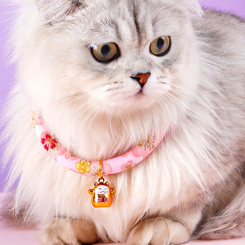 Pet Cat Necklace Adjustable Collar With Bells