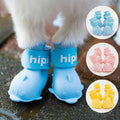 4Pcs Puppy Dog Shoes Pet Waterproof Rain Boots