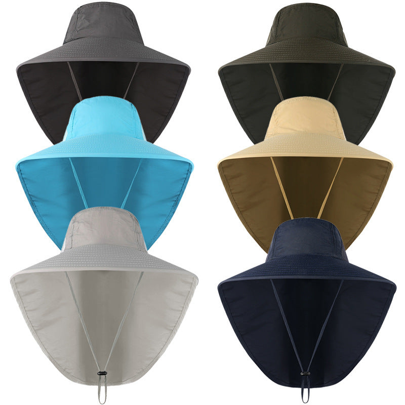 Men Wide Brim Hat Sun Protection Fishing Hat