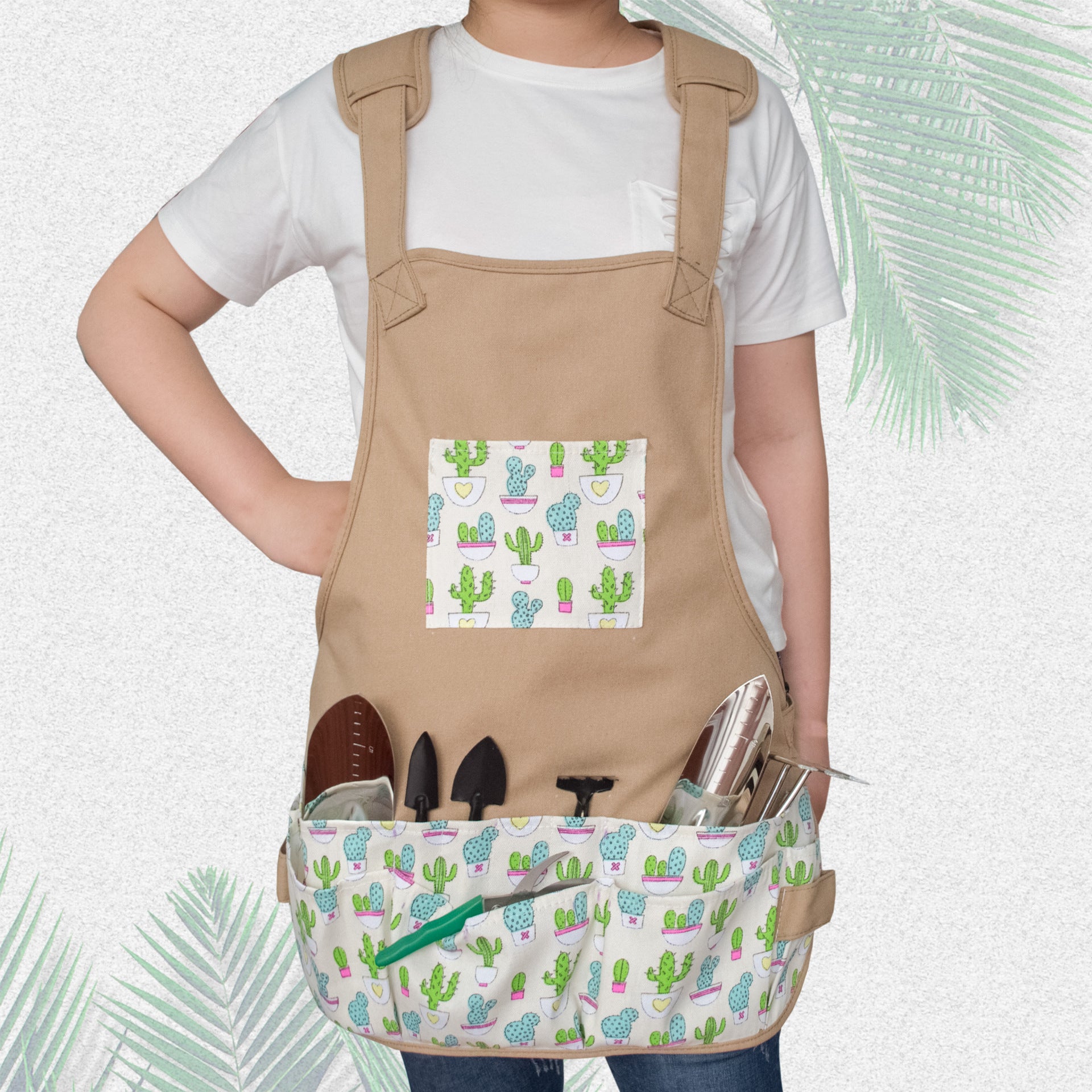 Canvas Garden Work Apron With Tools Pockets