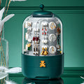 360 Rotating Jewelry Organizer Cosmetic Storage Box Earring Necklace Display Box