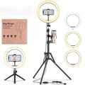 Photography Ring Fill Light LED Selfie Lights with Phone Holder Tripod Stand