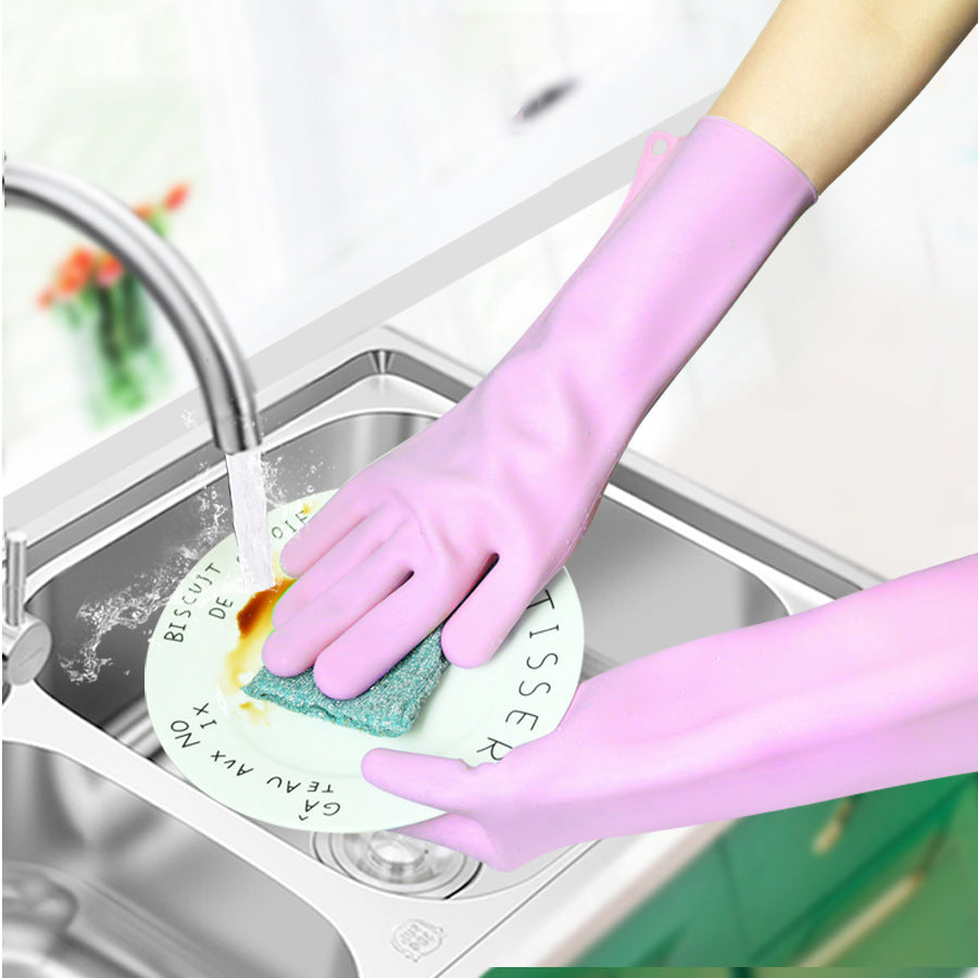1 Pair Kitchen Silicone Cleaning Gloves