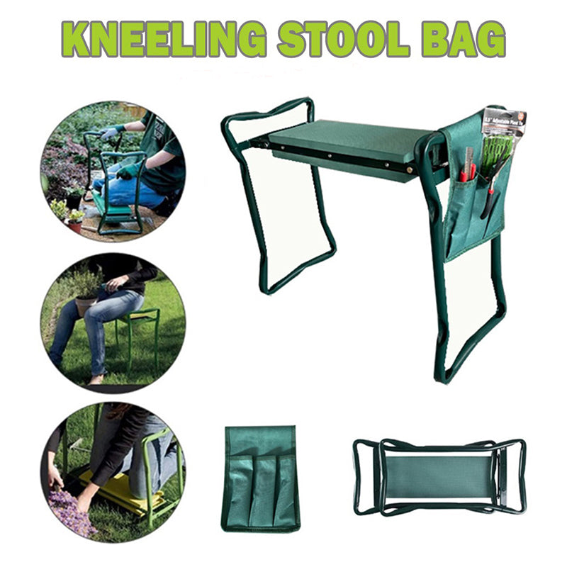 Green Garden Kneeler With Tool Bag