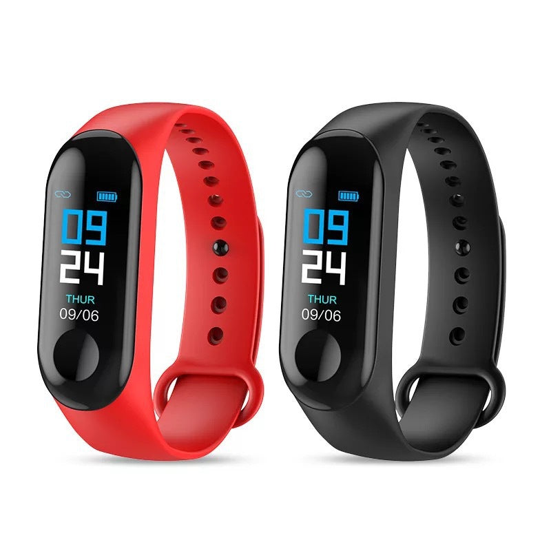 M3 Electronic Smart Watch Blood Pressure Heart Rate Monitor Fitness Bracelet