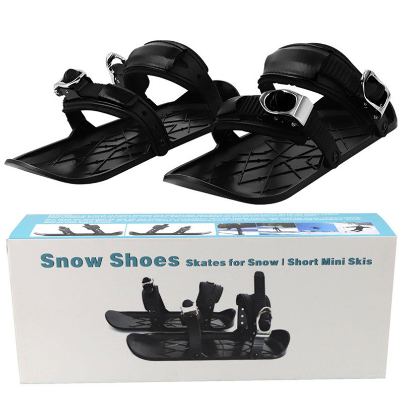 Outdoor Sports Ultra-thin Mini Ski Skates Snow Ski Shoes
