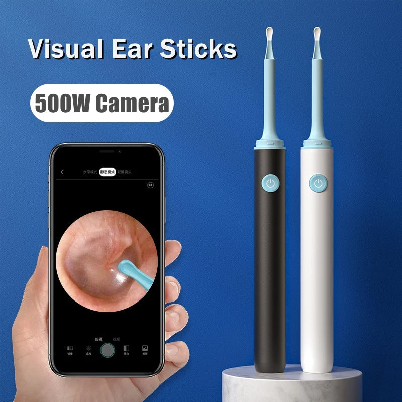 5MP Wireless Smart Mini Camera WiFi Visual Ear Wax Cleaner Spoon