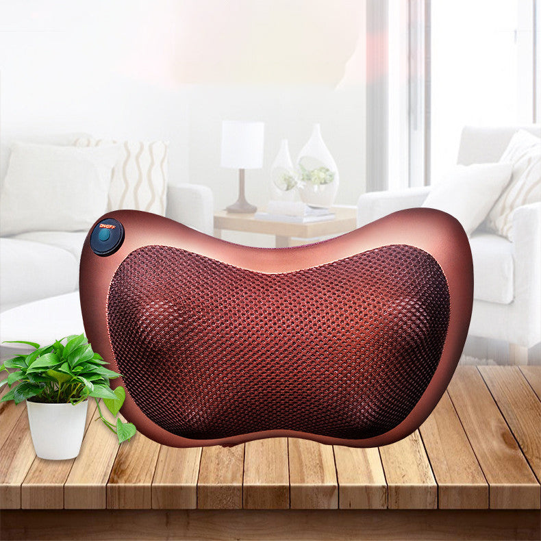 Electric Massage Pillow Vibrator Relaxation Shoulder Back Heating Kneading Back Massage