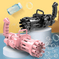 Kids Children Electric Automatic Soap Bubble Gun Machine Toys