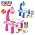 Kids Children LED Projector Painting Art Drawing Table Light Toys