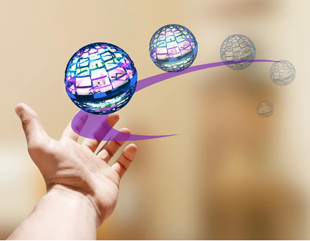 Magic Flying Ball Luminous Gyro Boomerang Spinner Toy