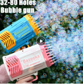 Electric Automatic Soap Rocket Bubbles Machine LED Kids Toys